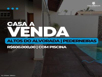 Casa para Venda, em Pederneiras, bairro Altos do Alvorada, 3 dormitórios, 1 banheiro, 1 suíte